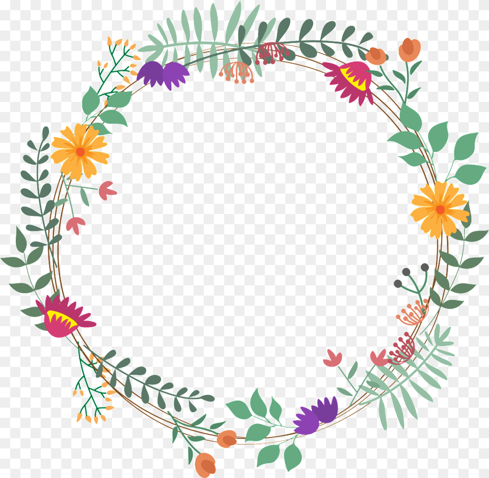 Fresh Yellow Flower Hand Painted Garland Decorative Flowers Quotes, Art, Floral Design, Graphics, Pattern Free Png Download