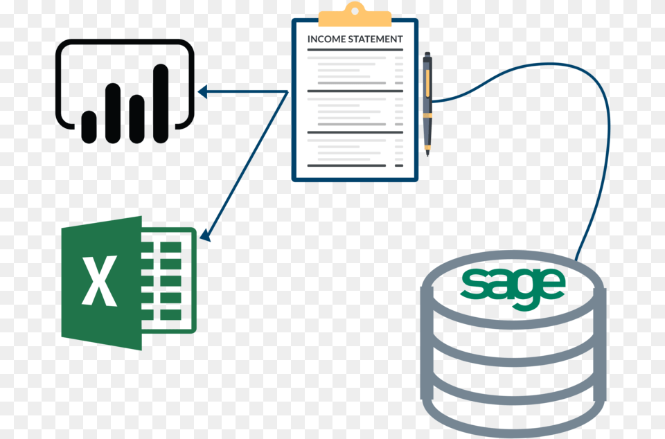 Freshbi Sage 300 Excel Power Bi 01 Microsoft Suite Logo, Coil, Spiral, Text Free Png Download
