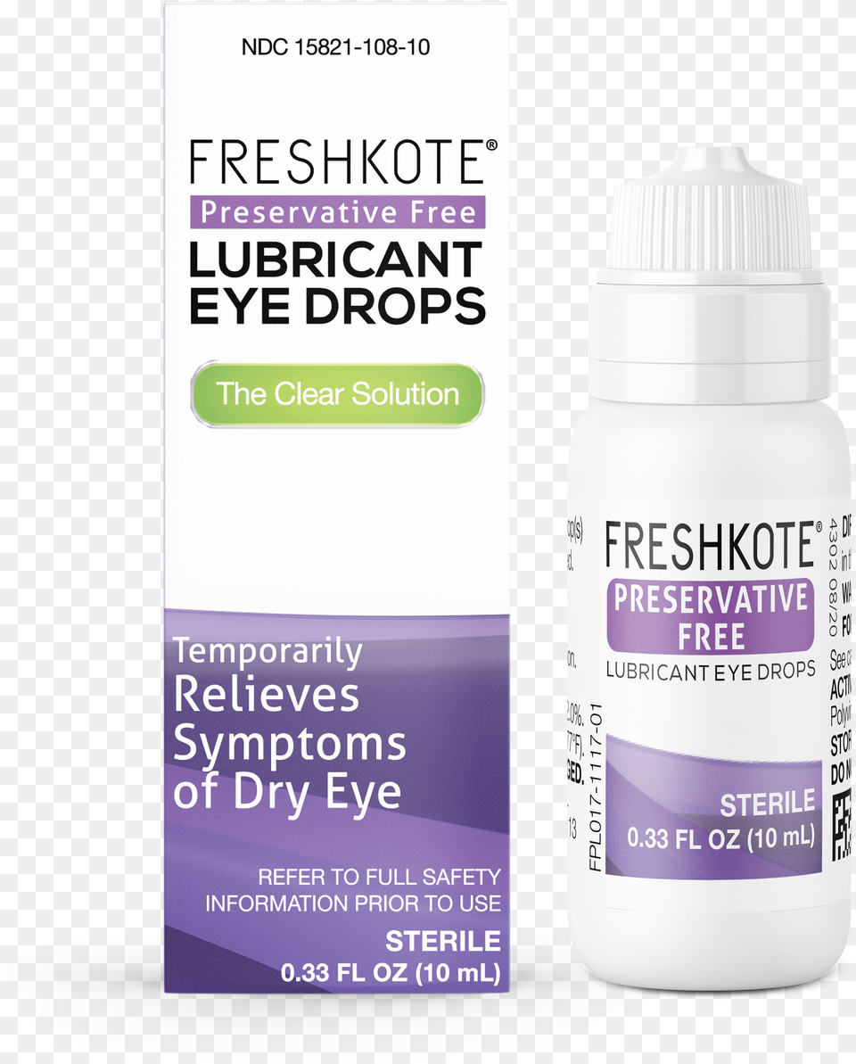 Freshkote Preservative Lubricant Eye Drops Eye Drop, Bottle, Shaker Free Png