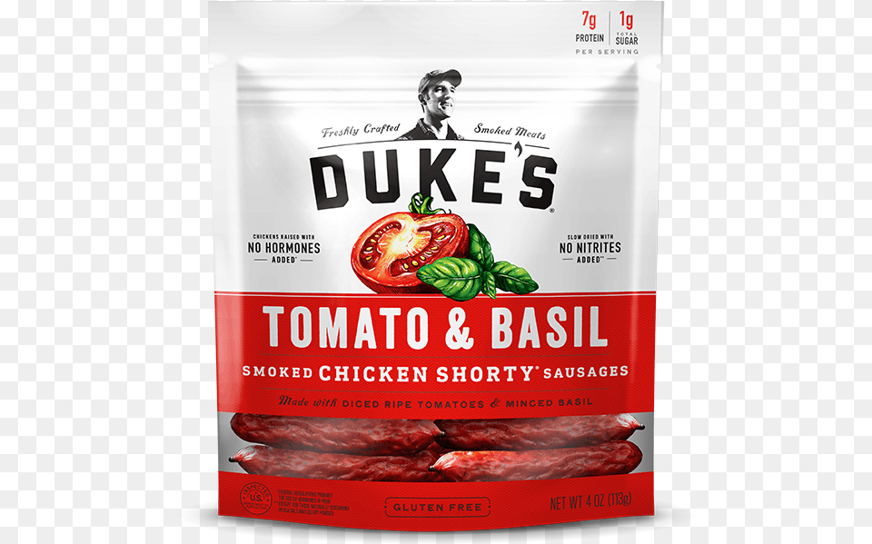 Freshly Crafted Smoked Meats Duke39s Freshly Dukes Chorizo And Lime, Advertisement, Food, Ketchup, Adult Png
