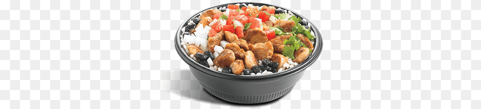 Freshly Grilled Chicken Seasoned Black Beans Diced Chicken Nugget, Food, Lunch, Meal, Dish Free Transparent Png