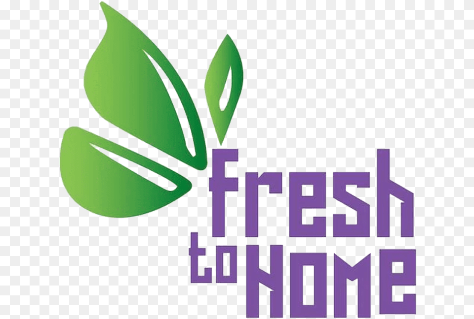 Freshtohome Logo And Symbol Meaning Fresh To Home Logo Transparent, Green, Herbal, Herbs, Leaf Free Png Download