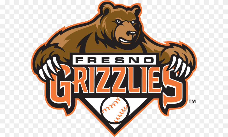 Fresno Grizzlies Fresno Grizzlies Logo, Animal, Wildlife, Bear, Brown Bear Free Png