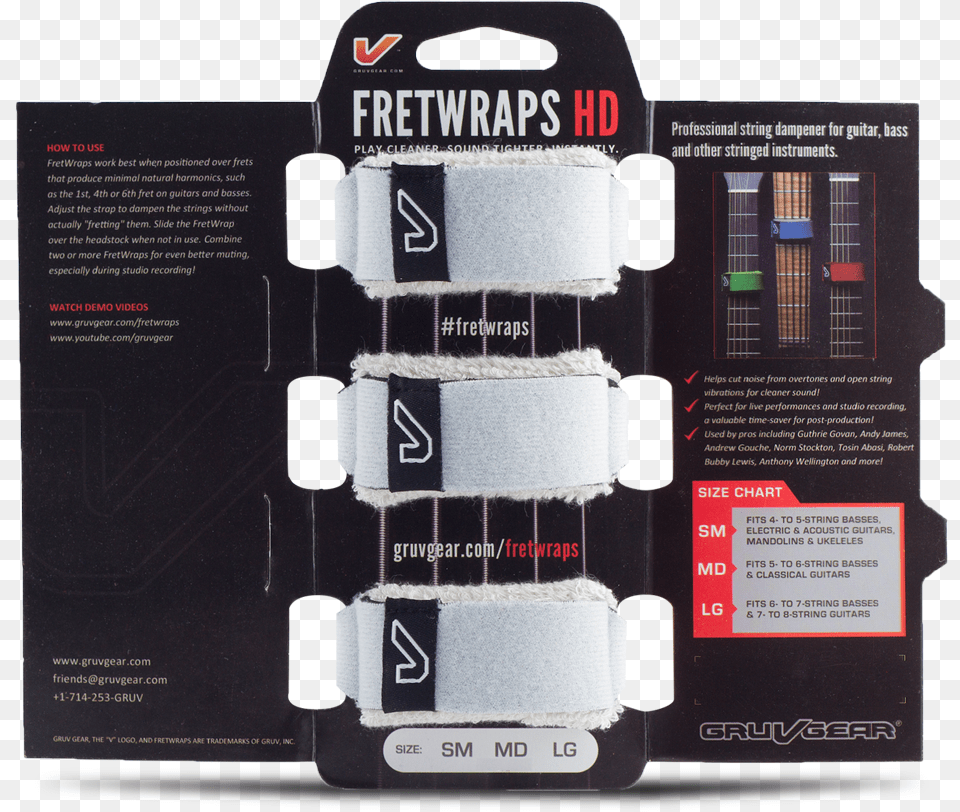 Fretwraps String Muters Gruv Gear Fret Wraps Hd Stone White Medium, Computer Hardware, Electronics, Hardware Free Png Download