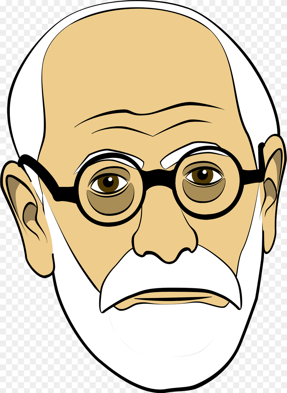 Freud Face Clipart, Accessories, Glasses, Head, Person Free Png Download