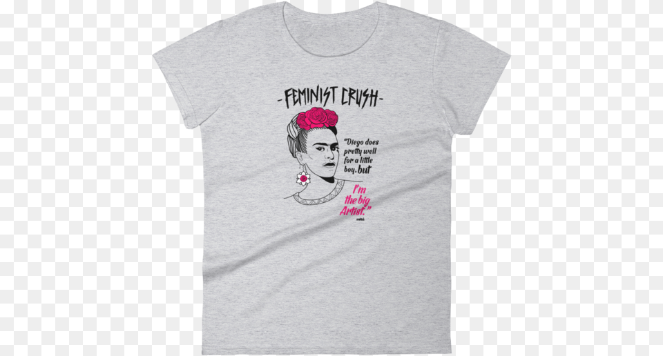 Frida Feminist Crush Teeclass Lazyload Lazyload T Shirt, Clothing, T-shirt, Baby, Person Free Png Download