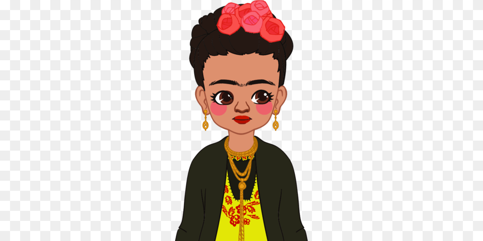 Frida Kahlo Biography For Kids Lottie Irl, Accessories, Jewelry, Earring, Person Png Image