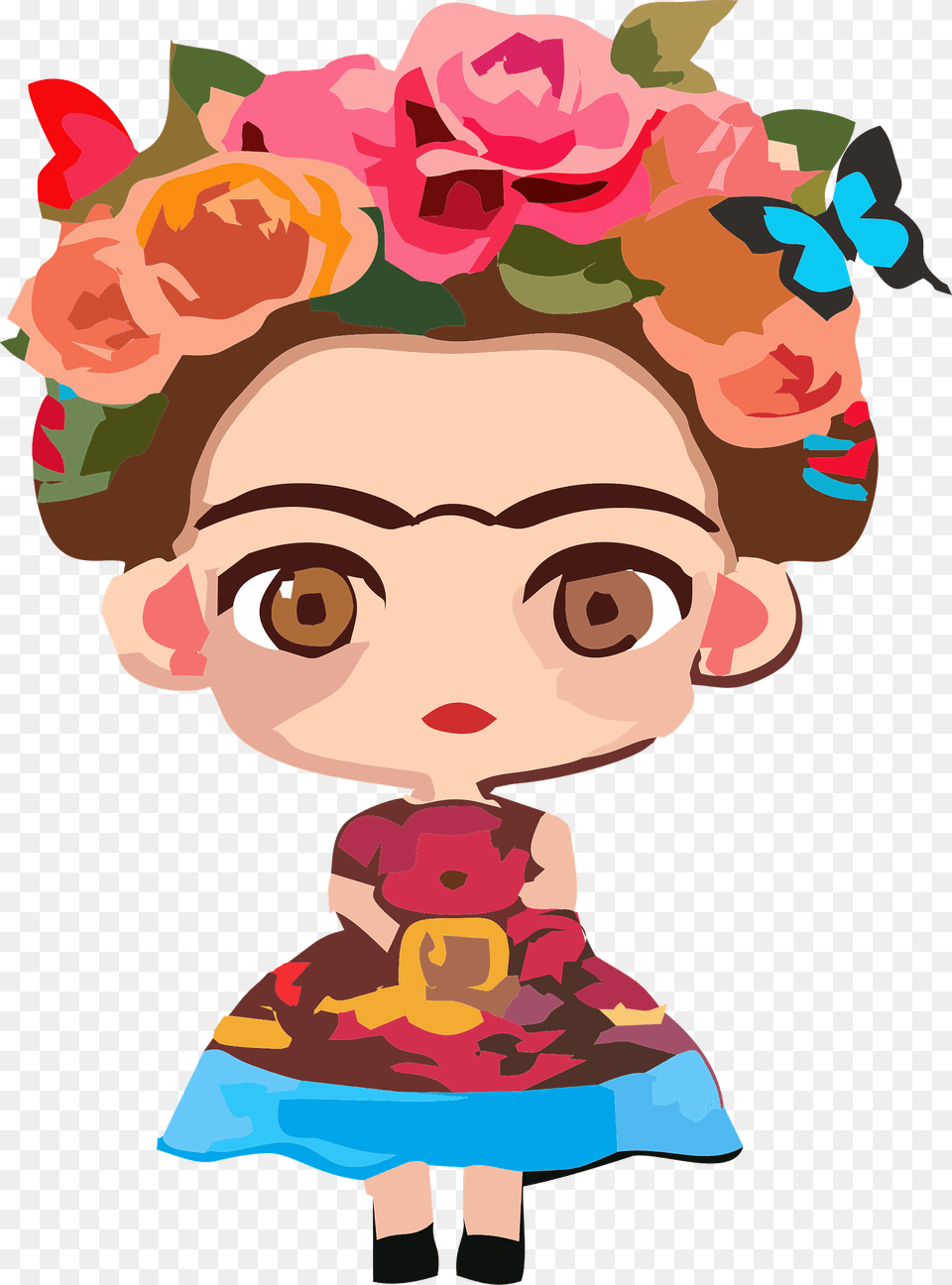 Frida Kahlo Clipart, Art, Graphics, Photography, Person Png