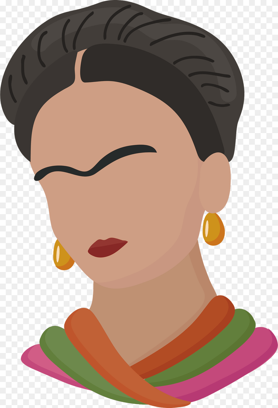 Frida Kahlo Clipart, Accessories, Person, Neck, Jewelry Free Transparent Png
