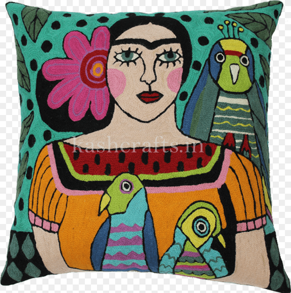 Frida Kahlo Cushion Cover Frida Kahlo Cushion Covers, Pillow, Home Decor, Person, Baby Free Png Download