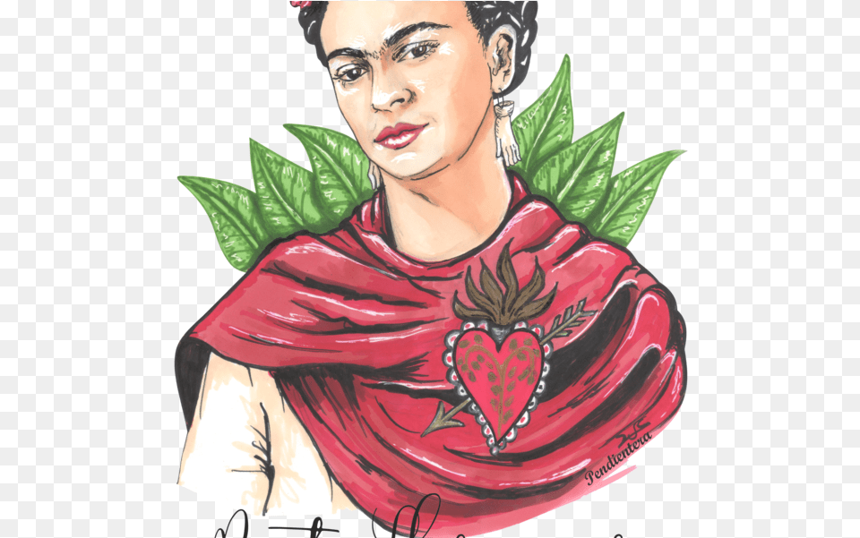 Frida Kahlo Dibujos De Frida Kahlo, Plant, Leaf, Adult, Person Free Png