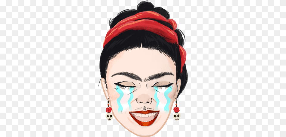 Frida Kahlo Emoji Design Project Headpiece, Accessories, Earring, Jewelry, Portrait Png