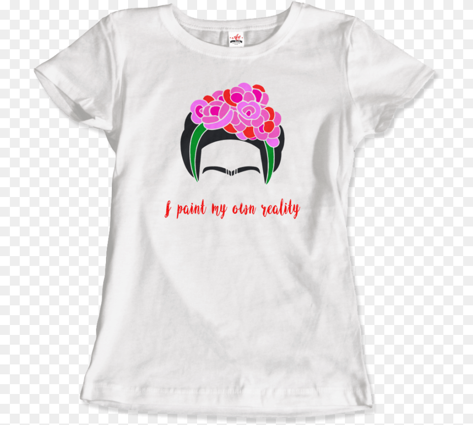 Frida Kahlo I Paint My Own Reality Quote Tshirt Ebay Short Sleeve, Clothing, T-shirt, Shirt, Flower Free Png Download