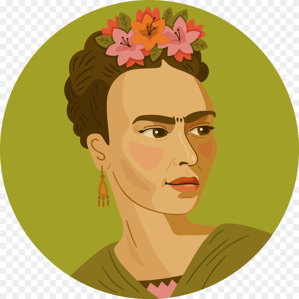 Frida Kahlo Icon, Accessories, Portrait, Photography, Person Free Png Download