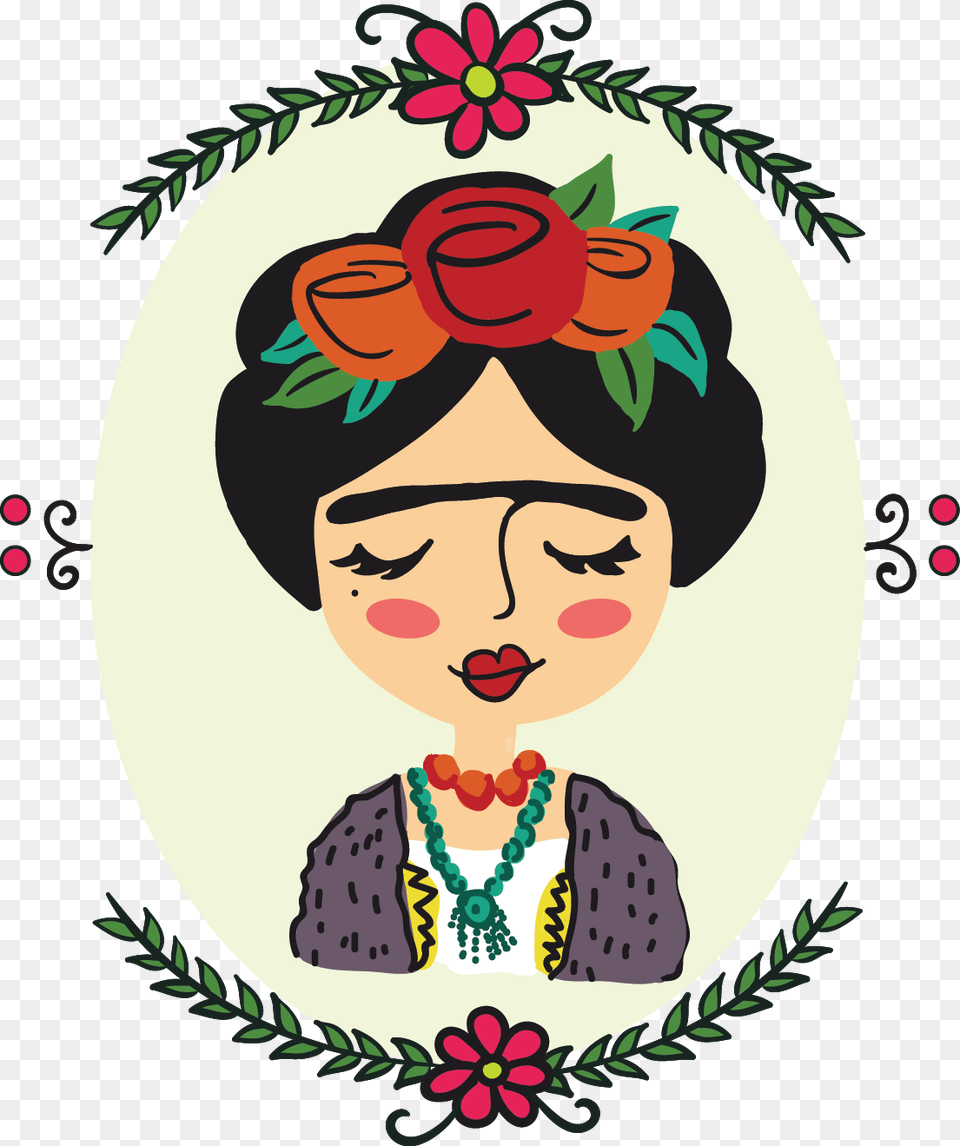 Frida Kahlo Illustration On Behance, Graphics, Art, Pattern, Floral Design Png