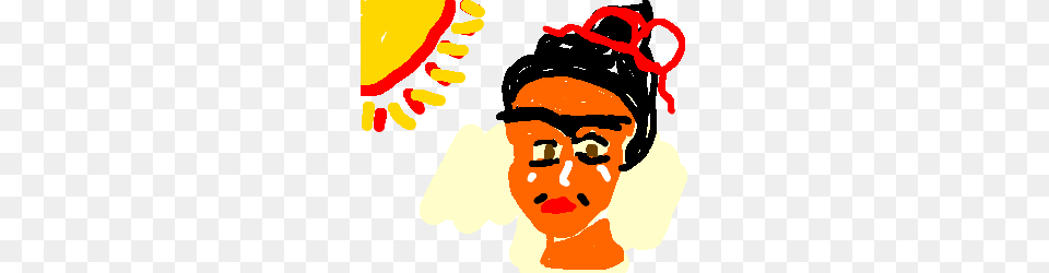 Frida Kahlo Sunbathing, Baby, Person, Face, Head Free Transparent Png