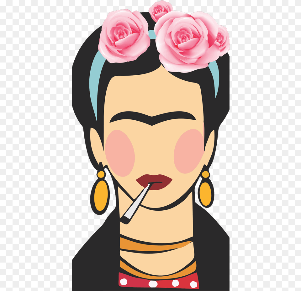 Frida Kahlo Vector, Accessories, Plant, Jewelry, Flower Free Png