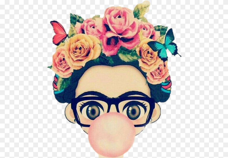 Frida Khalo Fridakahlo, Rose, Plant, Flower, Person Free Png Download