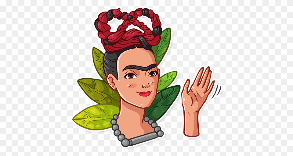 Frida Sticker Pack On Behance, Clothing, Glove, Art, Face Free Png