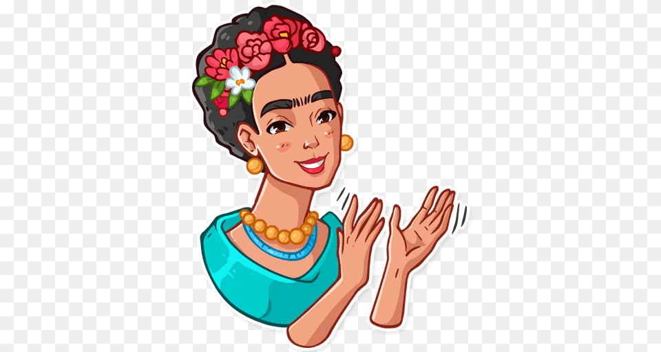 Frida Stickers Set For Telegram, Baby, Person, Face, Head Png
