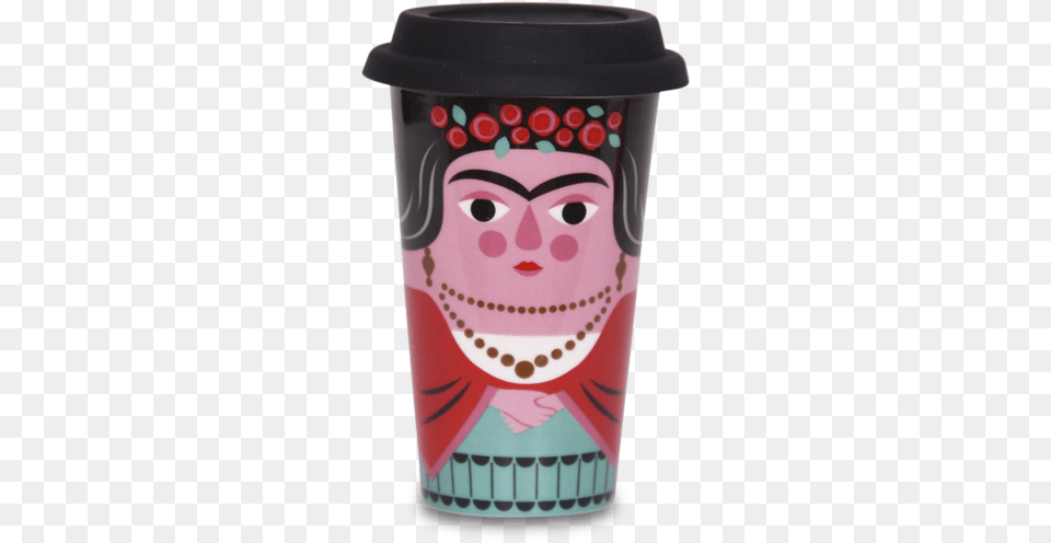 Frida Travel Mug, Cup, Baby, Person, Bottle Free Png Download