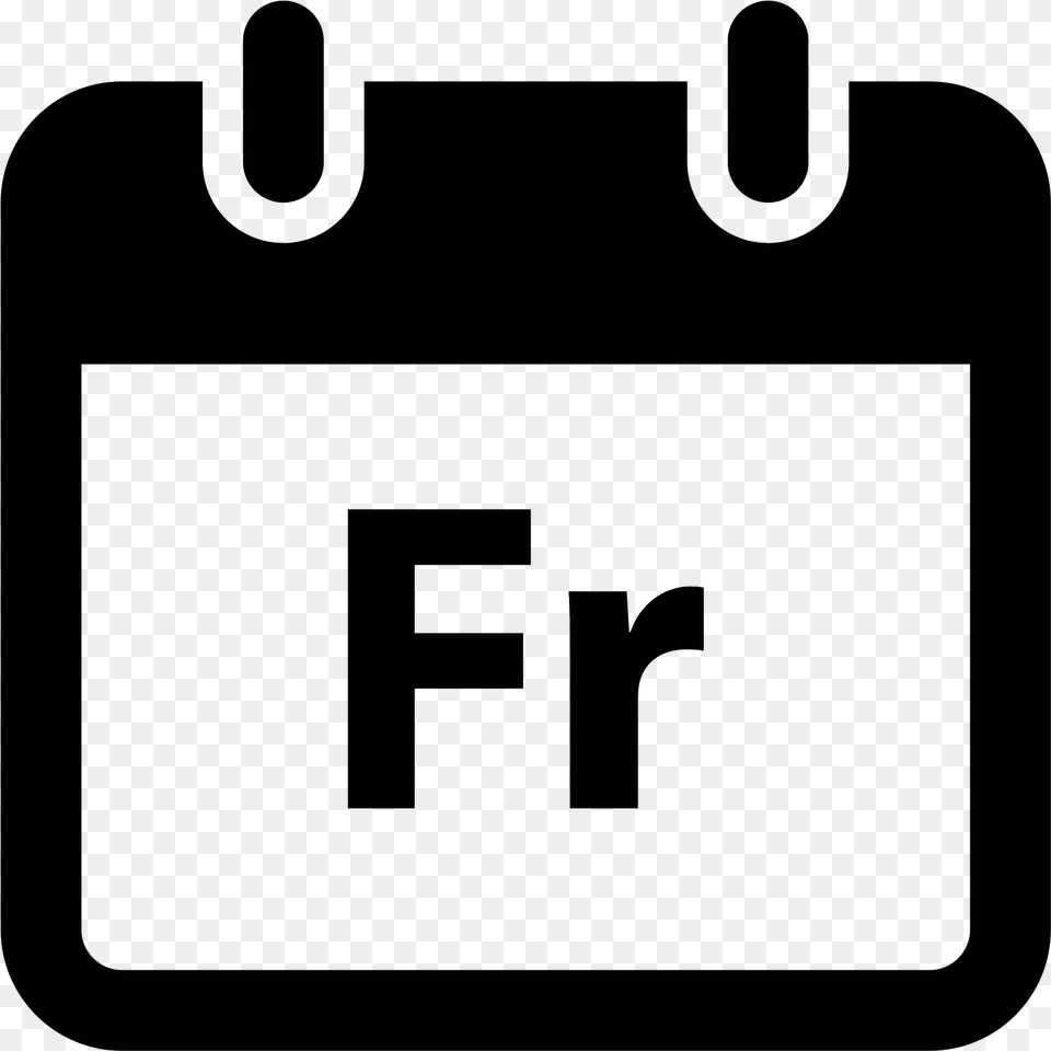 Friday Black Calendar Icon, Gray Free Transparent Png