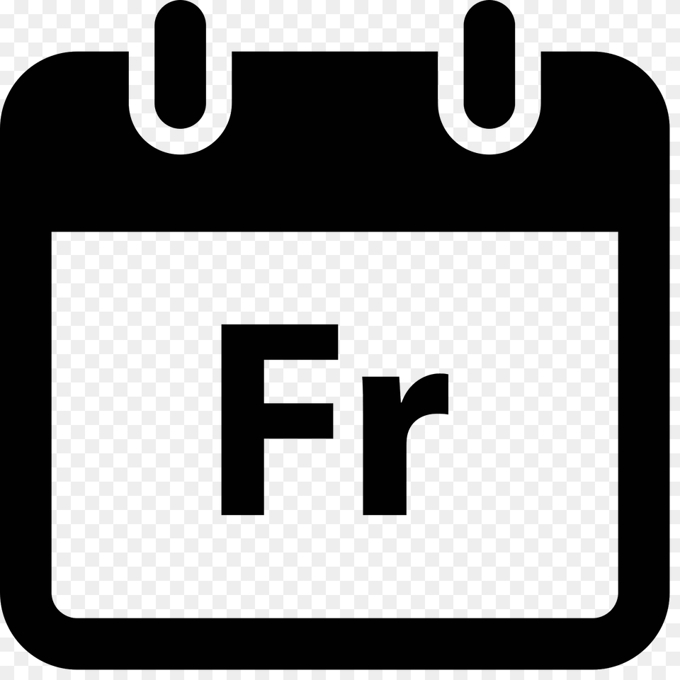 Friday Icon, Gray Png