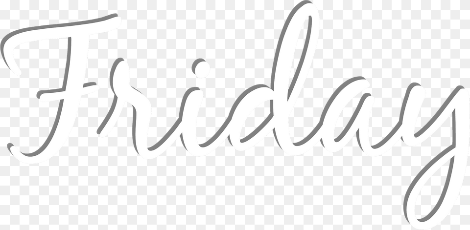 Friday Lettering Clipart, Text, Handwriting Png Image