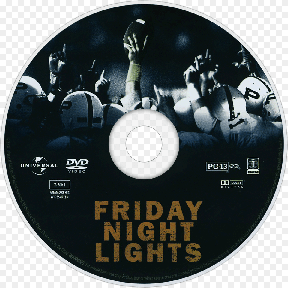 Friday Night Lights 2004 Dvd, Disk, Helmet, Adult, Male Free Png Download