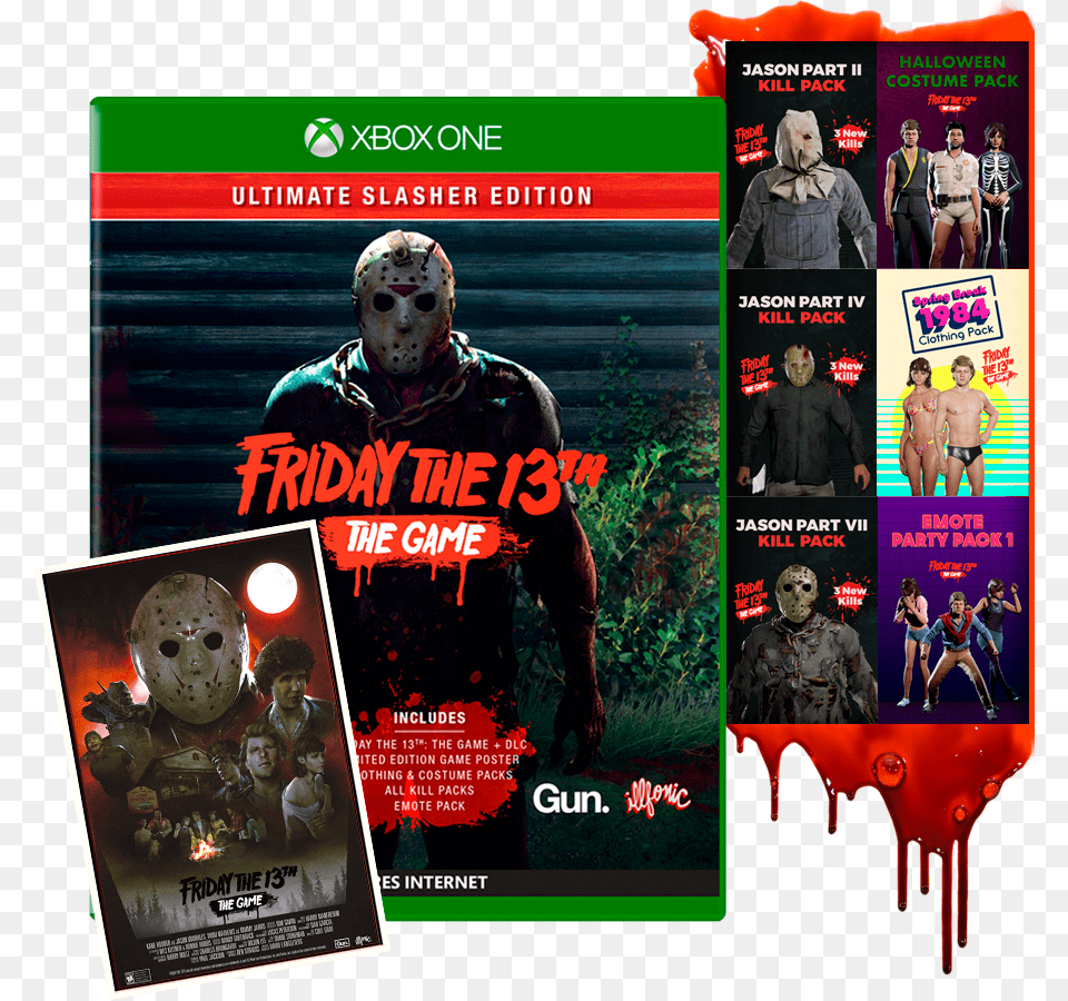 Friday The 13th Friday The 13th Game Slasher Edition, Advertisement, Poster, Adult, Person Png