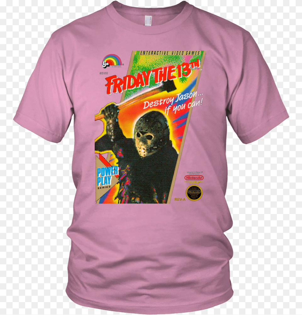 Friday The 13th Jason Voorhees Nintendo Retro Vintage Lil Peep Is My Daddy Shirt, Clothing, T-shirt, Person Free Png