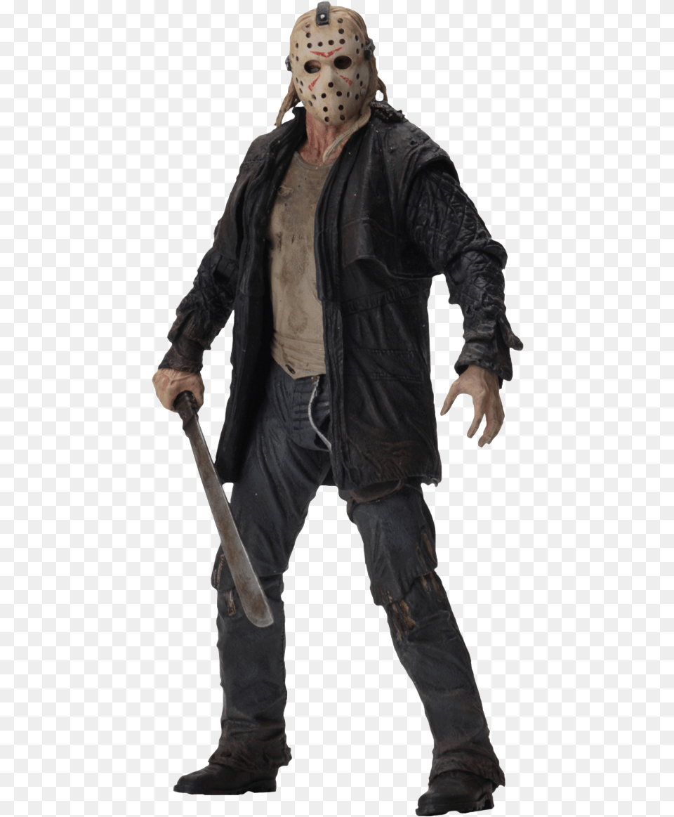 Friday The 13th Ultimate Jason Voorhees 7 Inch Figure, Adult, Man, Male, Jacket Png Image