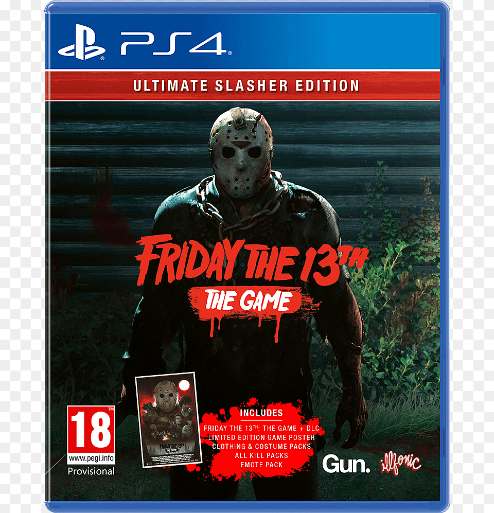 Friday The 13th Ultimate Slasher Edition, Advertisement, Poster, Adult, Male Png
