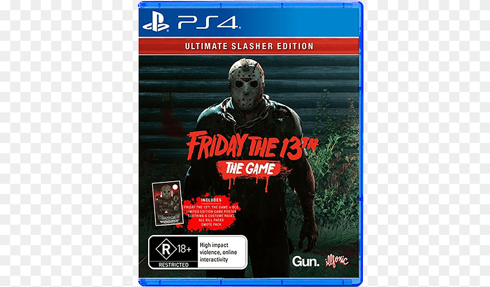 Friday The 13th Ultimate Slasher Edition, Adult, Advertisement, Male, Man Png