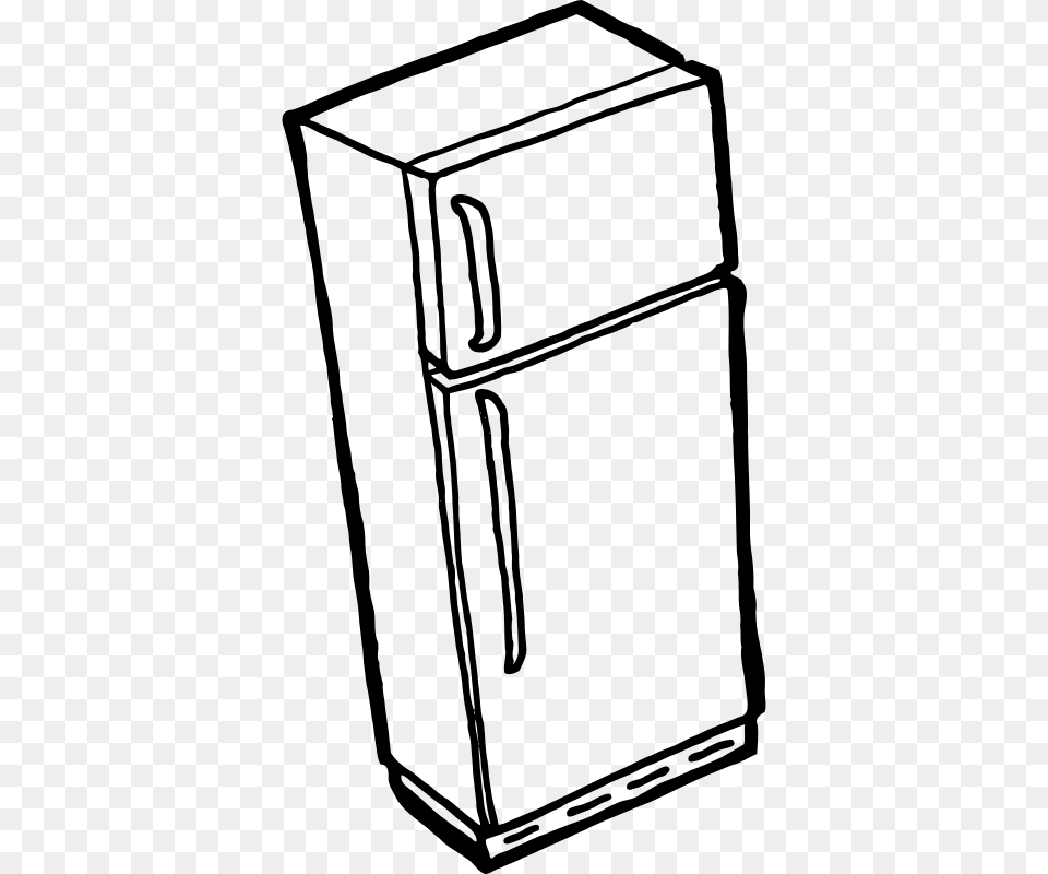 Fridge, Gray Free Png