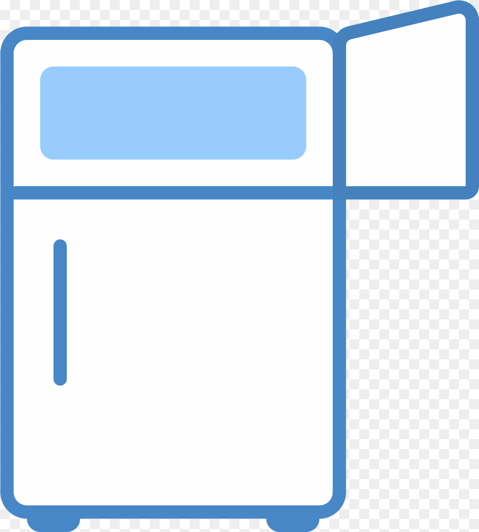 Fridge With Open Freezer Icon Fridge Geladeira Icon, Device, Appliance, Electrical Device Free Png Download