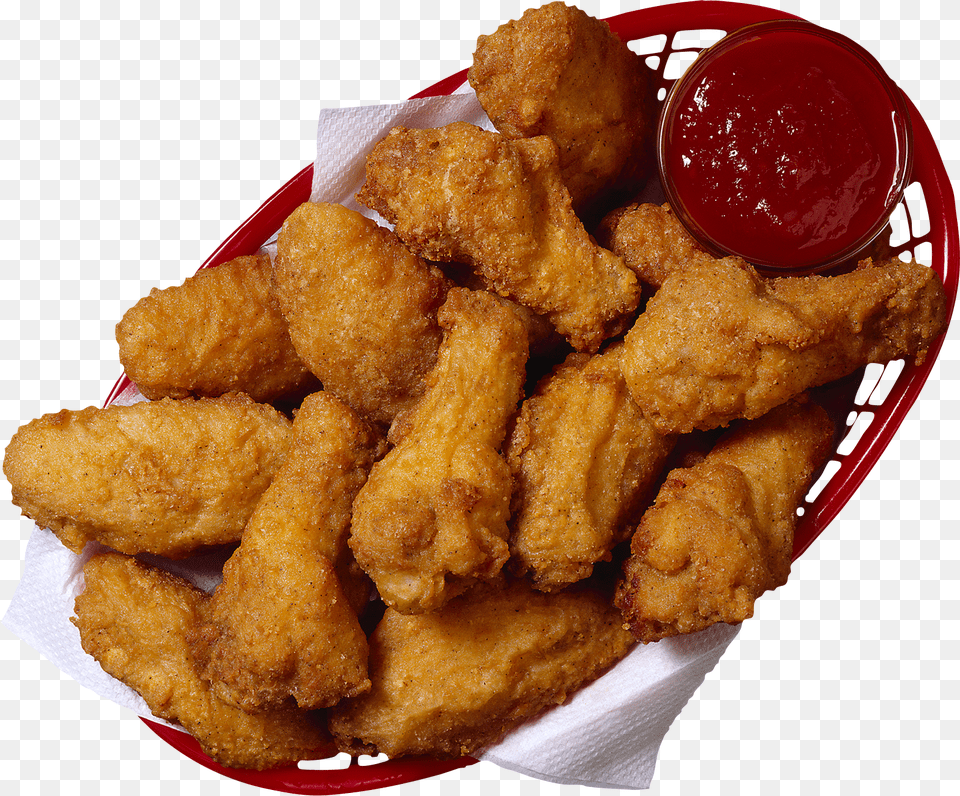 Fried Chicken, Food, Fried Chicken, Nuggets, Ketchup Free Transparent Png