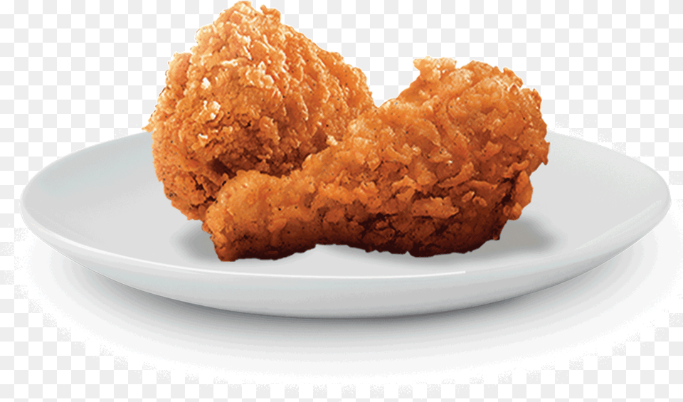 Fried Chicken 2 Pcs, Food, Fried Chicken, Nuggets, Plate Png Image