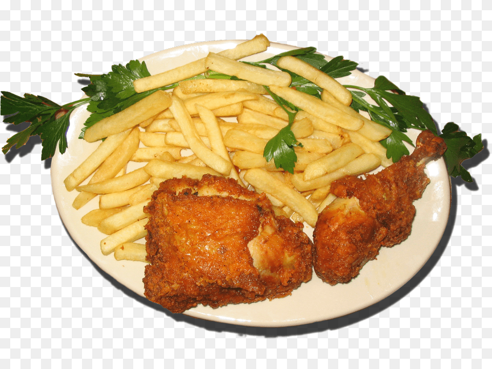 Fried Chicken El Comal, Food, Fries, Meal, Food Presentation Png