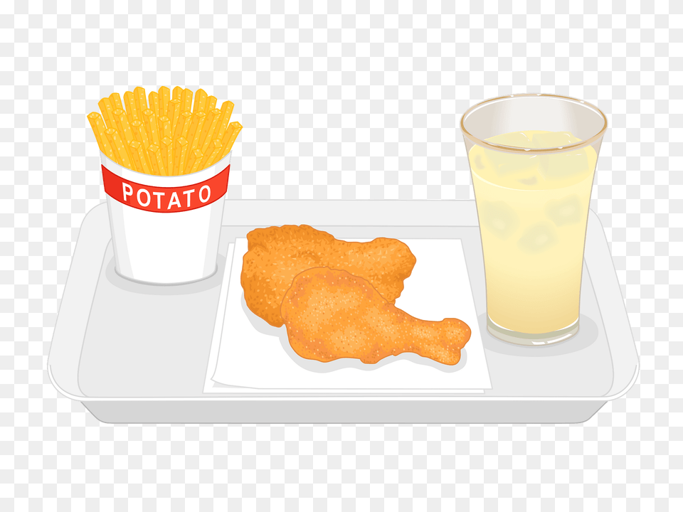 Fried Chicken Meal Clipart, Food, Fried Chicken, Nuggets, Lunch Png Image