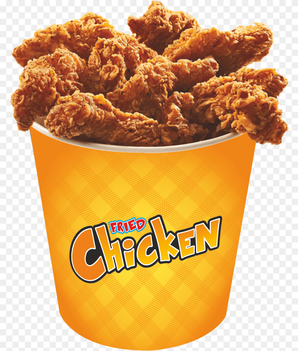 Fried Chicken Packaging And Promotional Items Makfry Fried Chicken Bucket, Food, Fried Chicken, Nuggets, Cream Png