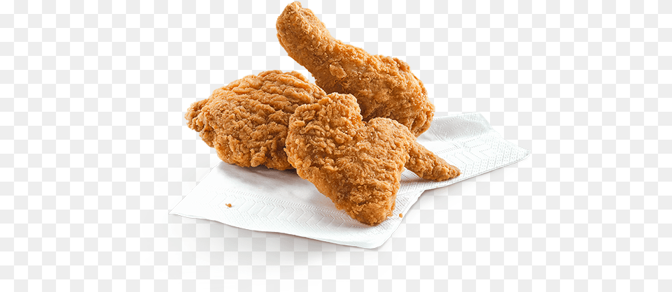 Fried Chickens 3 Pcs Fried Chicken, Food, Fried Chicken, Nuggets Png Image