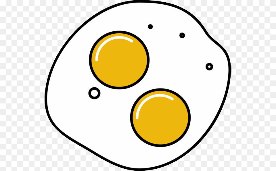 Fried Egg Circle, Food Png Image