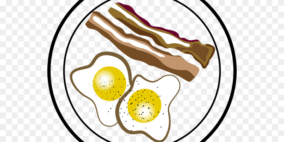 Fried Egg Clipart Breakfast Egg Fried Egg Clip Art Black And White, Smoke Pipe, Food Free Png Download