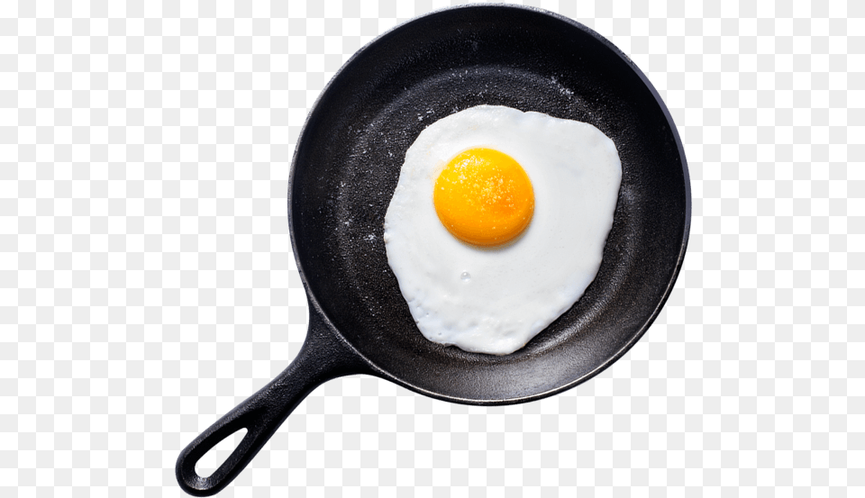 Fried Egg Egg In Frying Pan, Food, Cooking Pan, Cookware Png Image
