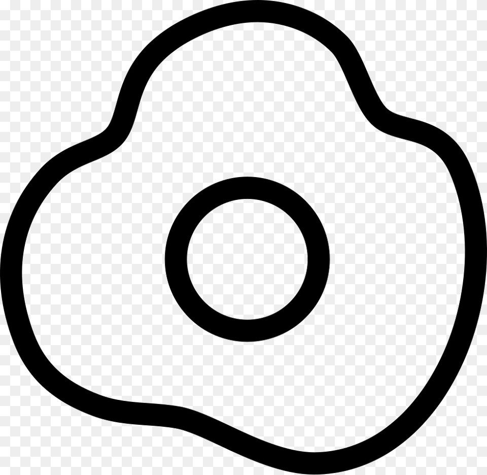 Fried Egg Outline Of A Fried Egg, Smoke Pipe, Disk Png Image