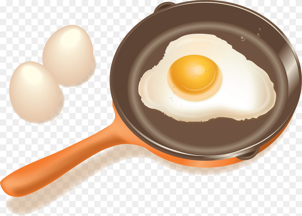 Fried Eggs Cooking Clipart, Cooking Pan, Cookware, Frying Pan, Plate Free Png