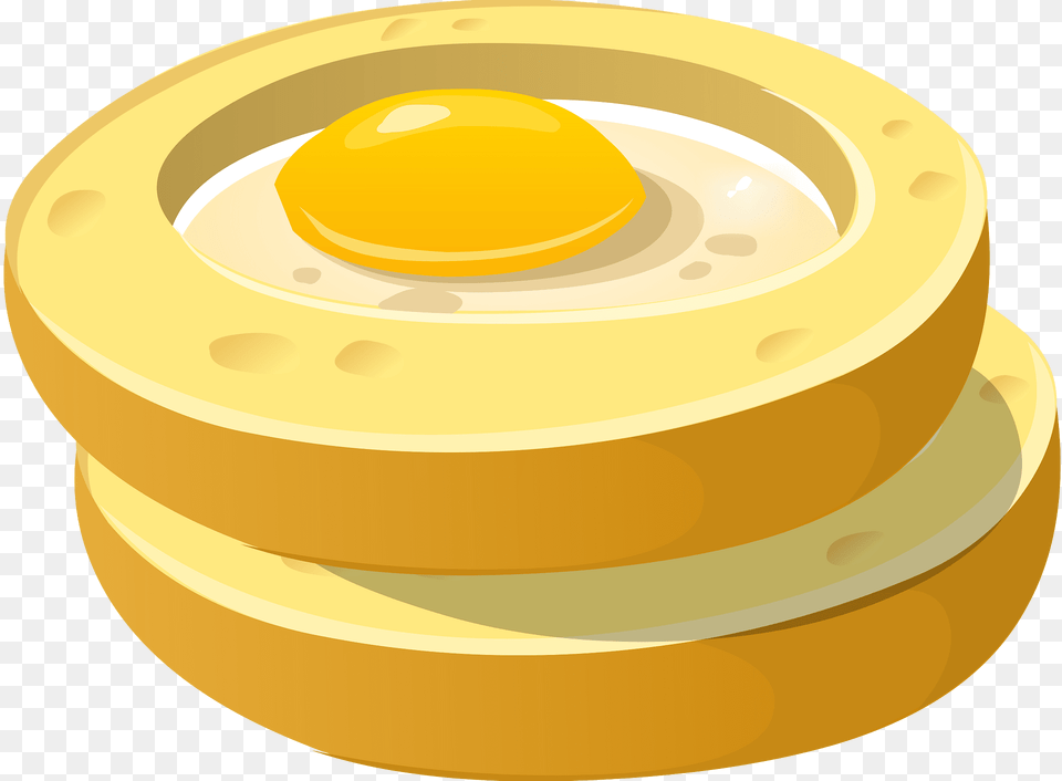 Fried Eggs In Cheese Clipart, Food, Disk, Egg Free Png Download