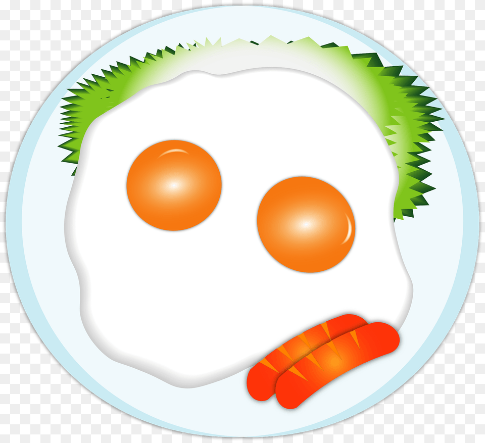 Fried Eggs Meal Clipart, Carrot, Food, Plant, Produce Free Png Download