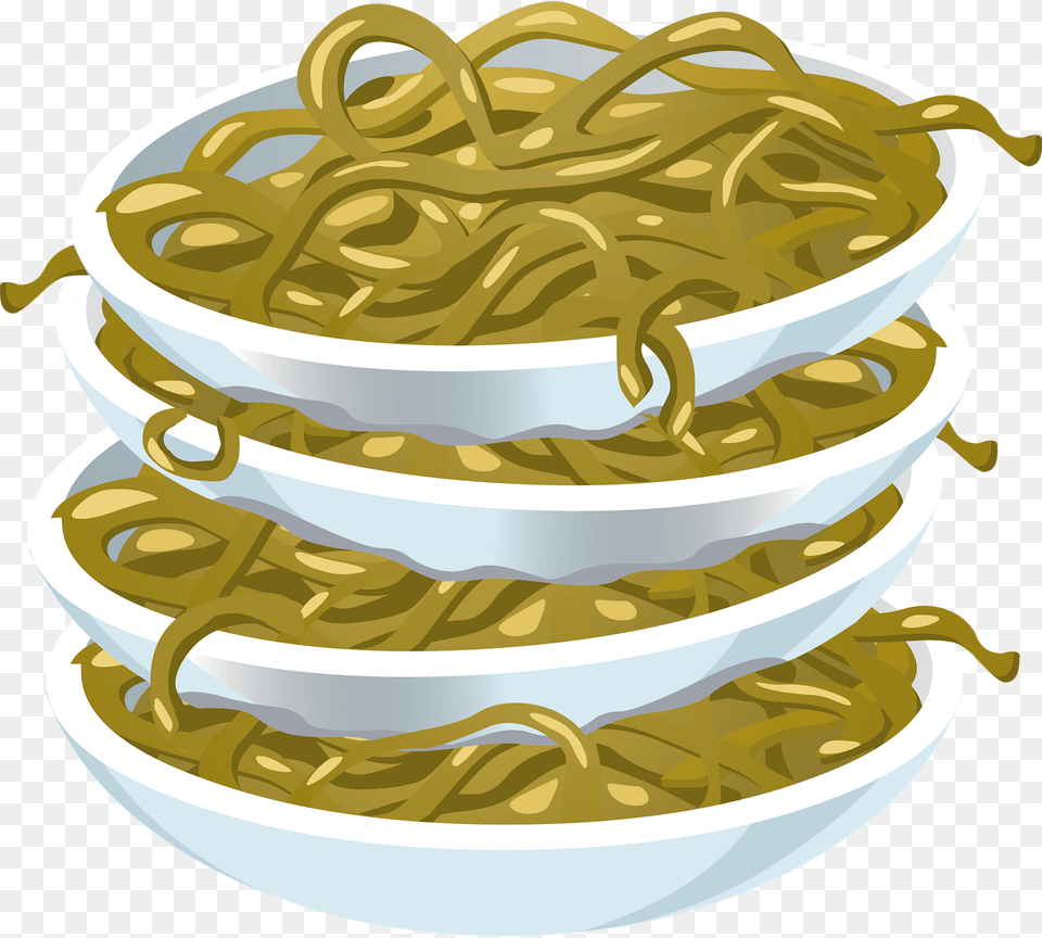 Fried Noodles In Dishes Stacked Up Clipart, Food, Noodle, Birthday Cake, Cake Free Png